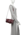 GG Shadow Monogram Ophidia Top Handle Bowler Bag Rosso Ancora Red