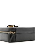 Caviar Quilted Medium CC Filigree Vanity Case Black