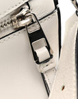 Calfskin Small Puzzle Bag White