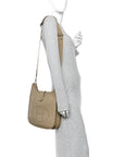 Taurillon Clemence Evelyne III PM Beige Marfa