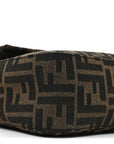 Fabric Jacquard FF 1974 Maxi Baguette Tobacco Moro Black