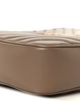 Calfskin Matelasse Monogram Lou Camera Bag Dark Beige