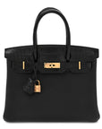 Togo Matte Alligator Birkin Touch 30 Black