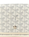 Goyardine Plumet Wallet Clutch White