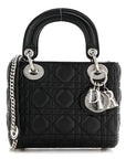 Lambskin Cannage Mini Lady D1OR Black
