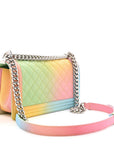 Caviar Quilted Medium Cuba Rainbow Boy Flap Multicolor