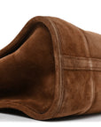 Suede Large Bonnie Shoulder Bag Cacao