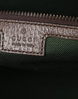 GG Supreme Monogram Textured Dollar Calfskin Web Medium Savoy Duffle Bag Beige Dark Brown