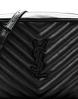 Calfskin Matelasse Monogram Monochrome Lou Camera Bag Black