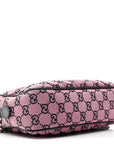Monogram Multicolor Matelasse Diagonal Small GG Marmont Chain Shoulder Bag Pink Blue