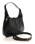 Boarded Dyana Lux Calfskin Small Jackie 1961 Hobo Black