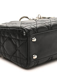 Lambskin Cannage Mini Lady D1OR Black