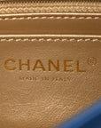 Lambskin Quilted Pearl Crush Mini Rectangular Flap Blue