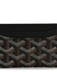 Goyardine Saint Sulpice Card Holder Black