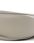 Supple Calfskin Cuir Triomphe Heloise Shoulder Bag Light Stone