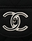 Caviar Quilted Maxi Double Flap Black