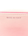Caviar Quilted CHNL 19 Wallet On Chain WOC White Pink