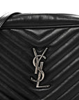 Calfskin Matelasse Monogram Lou Camera Bag Black