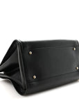 Caviar Small Studded Deauville Tote Black