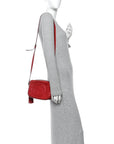 Pebbled Calfskin Small Soho Disco Bag Tabasco Red