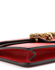 Calfskin Super Mini Dionysus Shoulder Bag Hibiscus Red