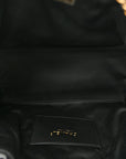 Suede Quilted Small CHNL 25 Handbag Black