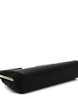 Satin Small Marlene Chain Clutch Black