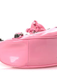 Patent Faux Leather Le Cagole Shoulder Bag XS Sweet Pink
