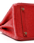 Ostrich Birkin 30 Rouge Vif