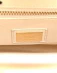Vitello Seta Snakeskin Monster Eyes Medium Peekaboo Iconic Satchel Amido Sand Black