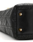 Lambskin Cannage Large Lady D1OR Black