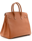 Epsom Birkin 35 Gold