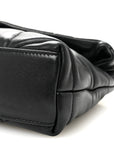 Lambskin Quilted Toy Loulou Puffer Monogram Chain Satchel Black