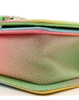 Caviar Quilted Small Cuba Rainbow Boy Flap Multicolor