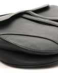 Ultra Matte Calfskin Saddle Bag Black