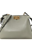 Vitello Small Soft Peekaboo Satchel Matche Latte