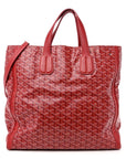 Goyardine Voltaire Tote Red