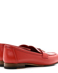 Calfskin Matte Crocodile Womens Paris Loafers 36 Orange Solaire