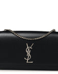 Grain De Poudre Medium Classic Monogram Kate Satchel Black
