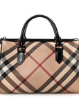 Nova Check Patent Small Chester Bowling Bag Black