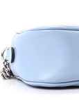 Calfskin Matelasse Small GG Marmont Chain Shoulder Bag Porcelain Light Blue