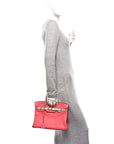 Chevre Mysore Horseshoe Birkin 30 Rose Lipstick Gris Perle