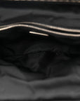 Tessuto Nylon Bead Evening Bag Black