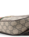 Soft GG Supreme Monogram Medium Ophidia Belt Bag Dark Brown