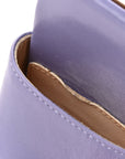 Lambskin Stretch Mule Sandals 41 Lavender