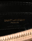 Calfskin Y Quilted Monogram Small Loulou Chain Satchel Dark Beige