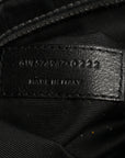 Calfskin Y Quilted Monogram Large Loulou Chain Satchel Black