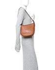 Supple Calfskin Small Triomphe Heloise Shoulder Bag Tan