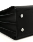 Grained Calfskin Small Sac De Jour Black