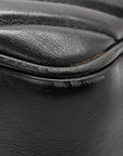 Calfskin Matelasse Monogram Lou Camera Bag Black